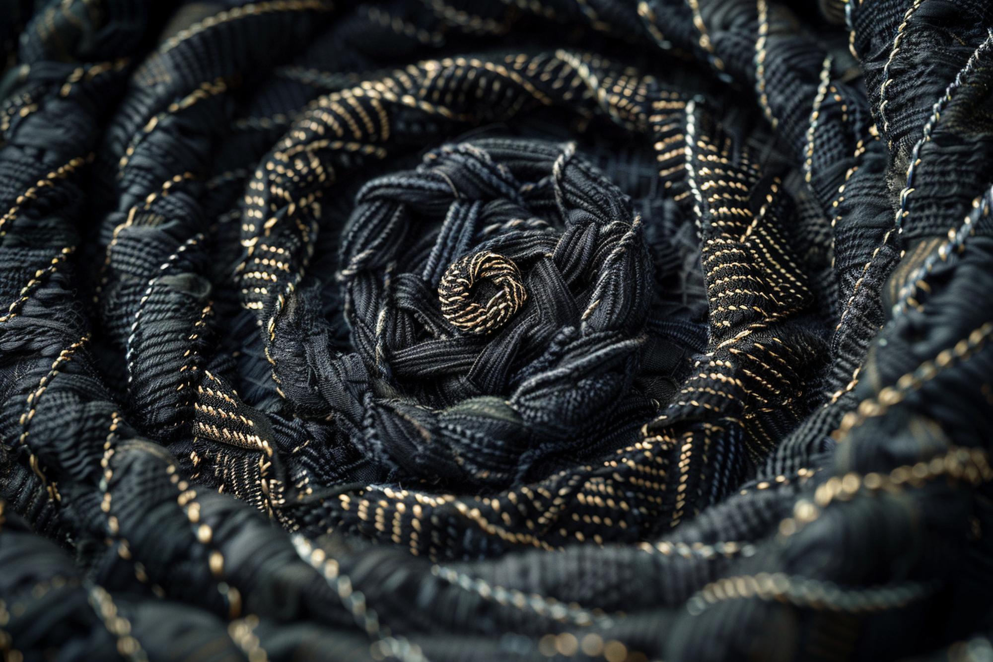 embroidery detail gold thread