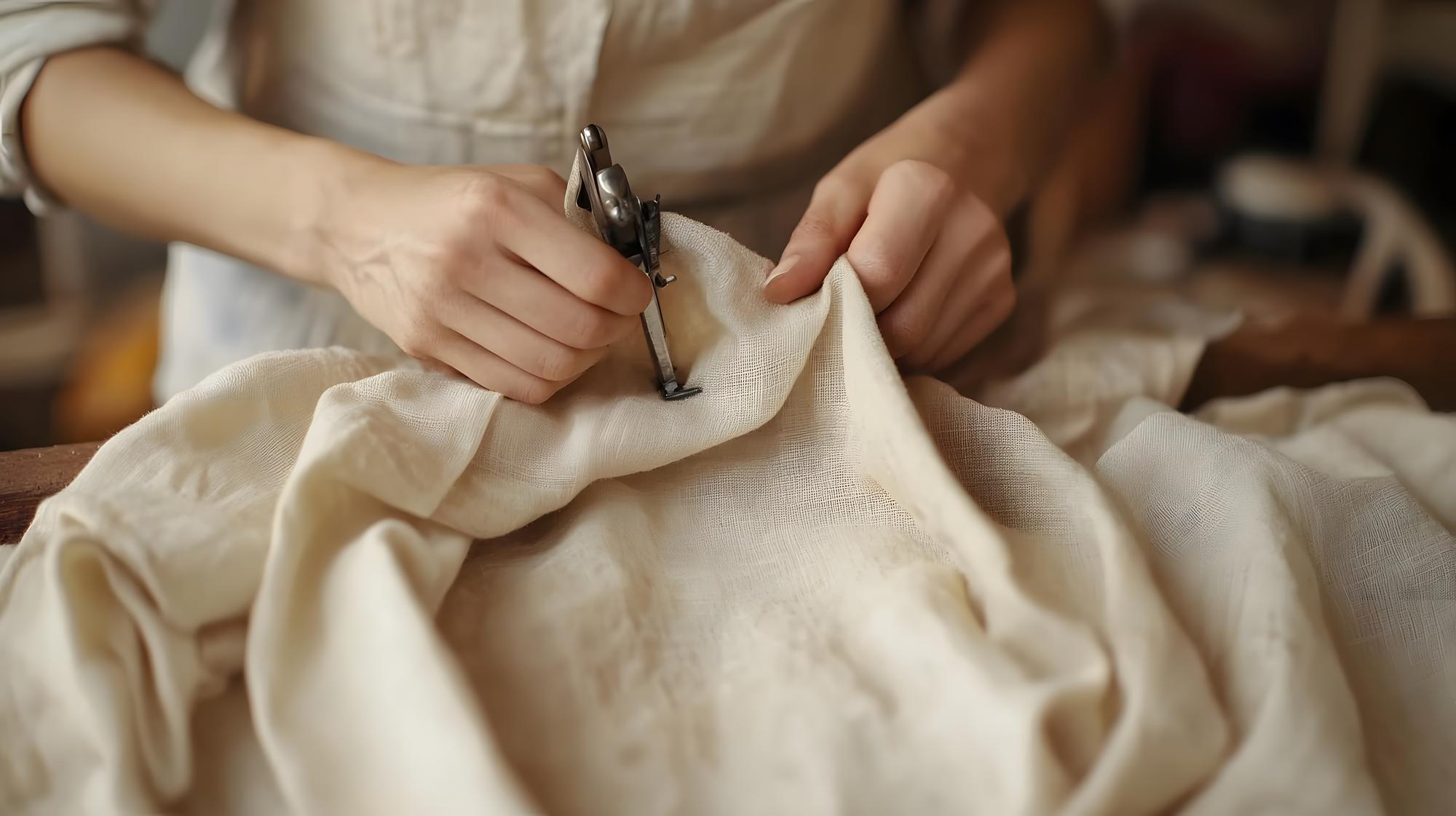 artisan hands finishing stitch