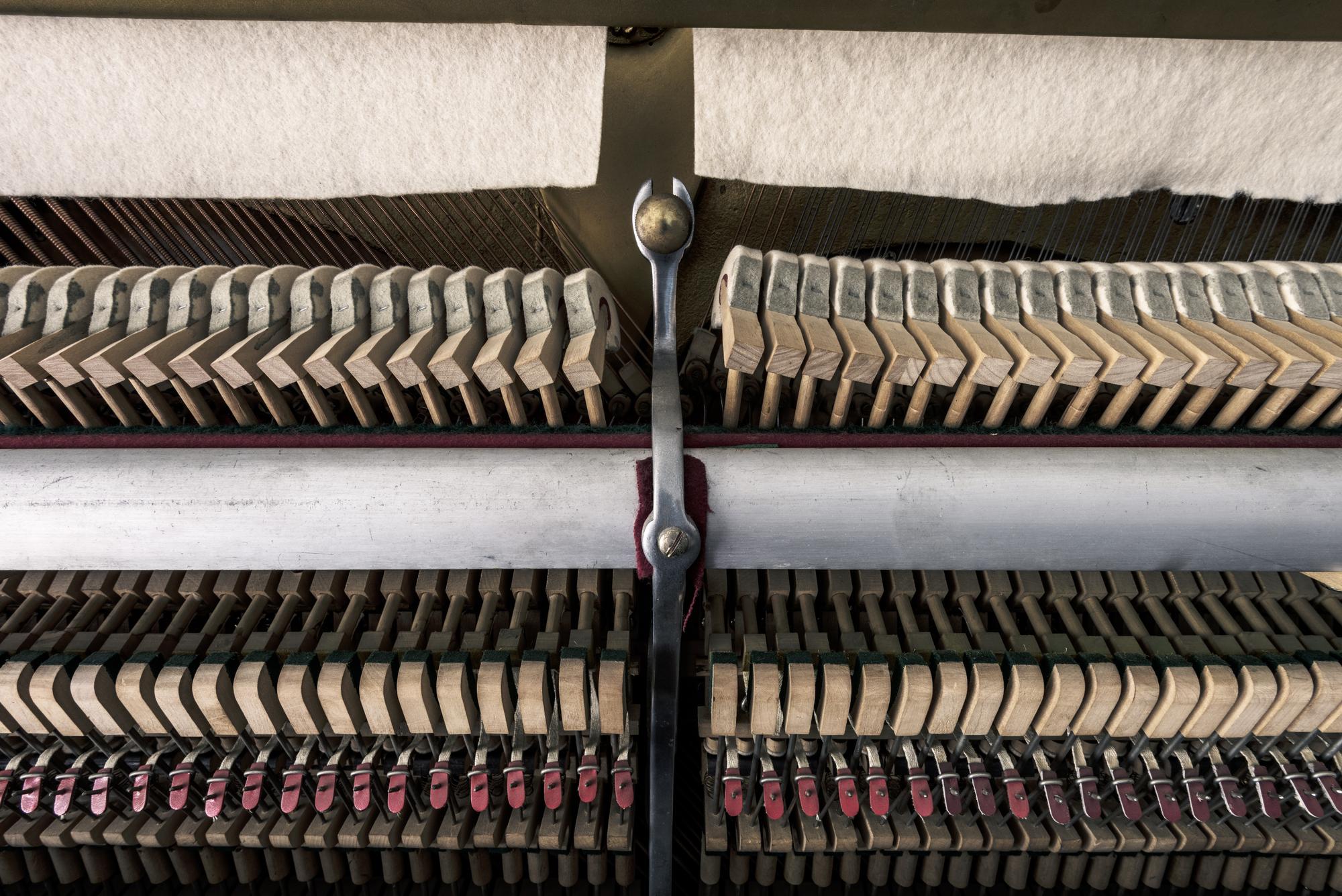 restored textile panel before after